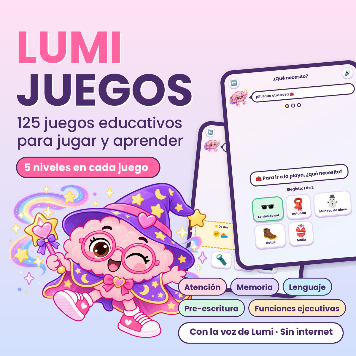 Lumi Juegos — 125 juegos educativos para jugar y aprender